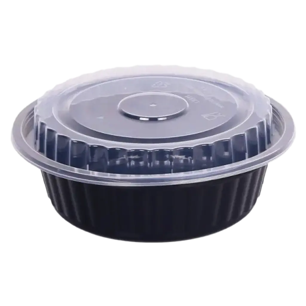 SKP rounded microwave container 32 oz 8 Pcs  - view 1