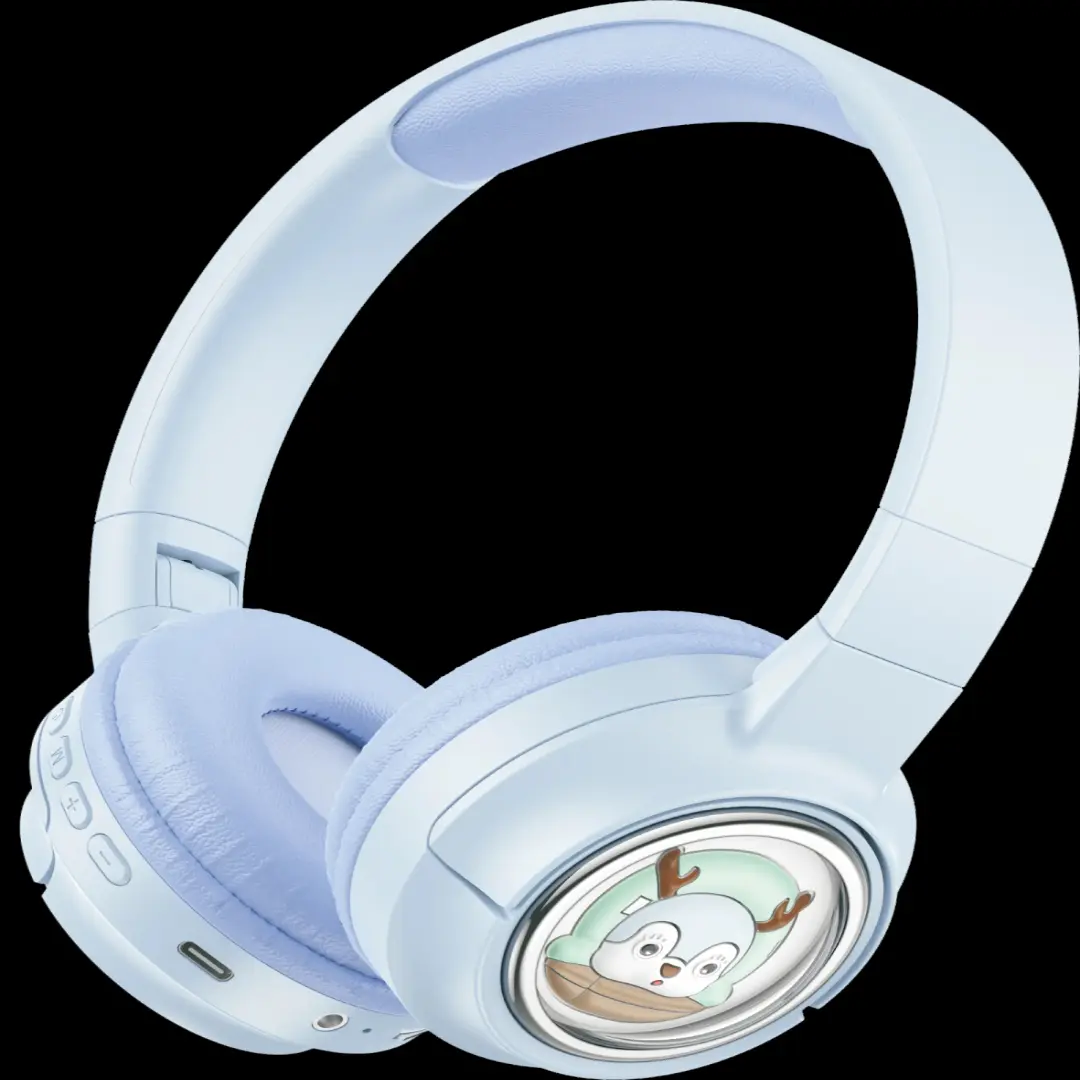 Porodo Soundtec Kids Headphone 400mAh Blue - view 5
