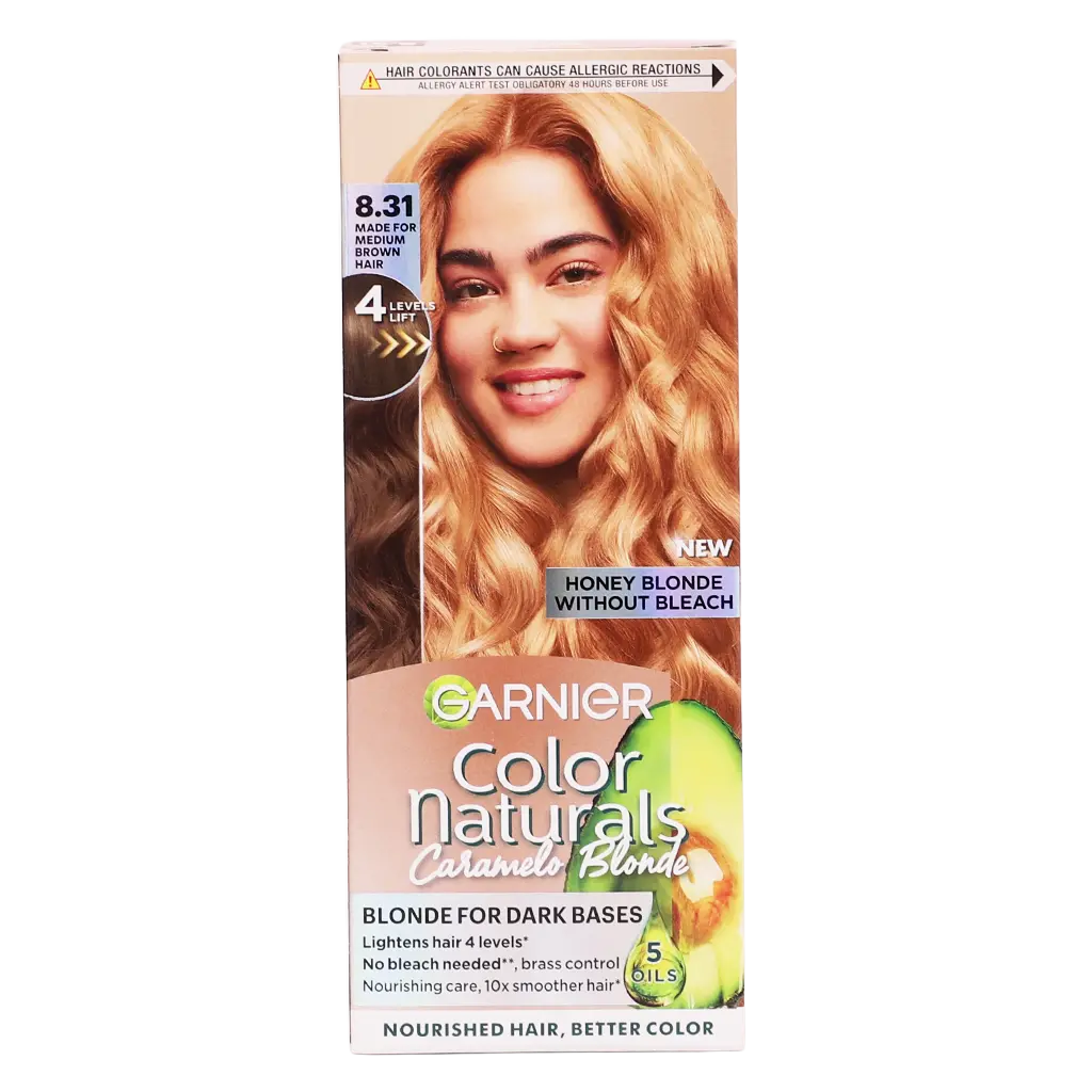 Garnier Color Naturals Caramelo Blonde Honey Blonde 8.31 Blonde for Dark Bases - view 3