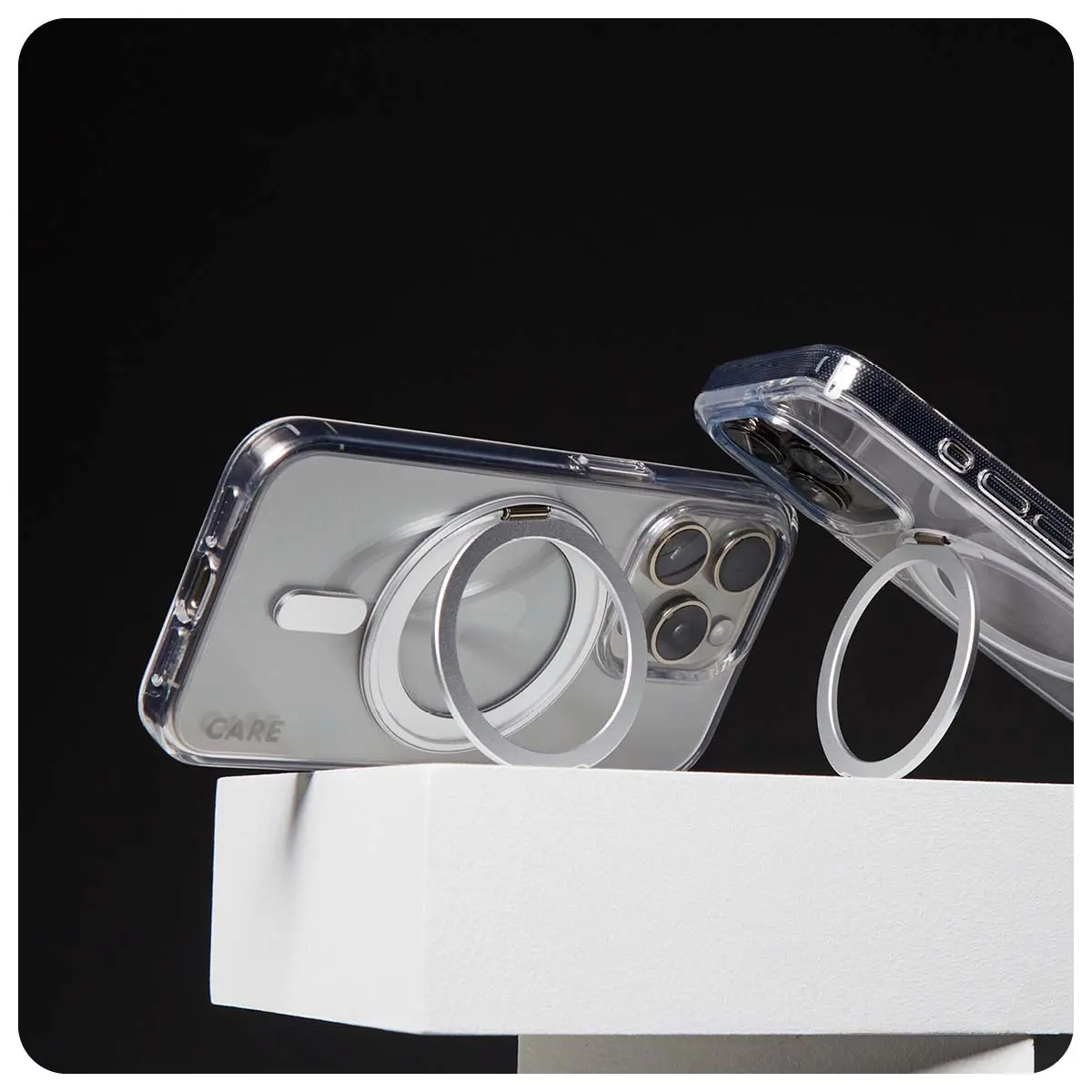 Panzerglass Feature Case Transparent With  Silver Kickstand and  Magsafe Iphone 16 Plus - view 5
