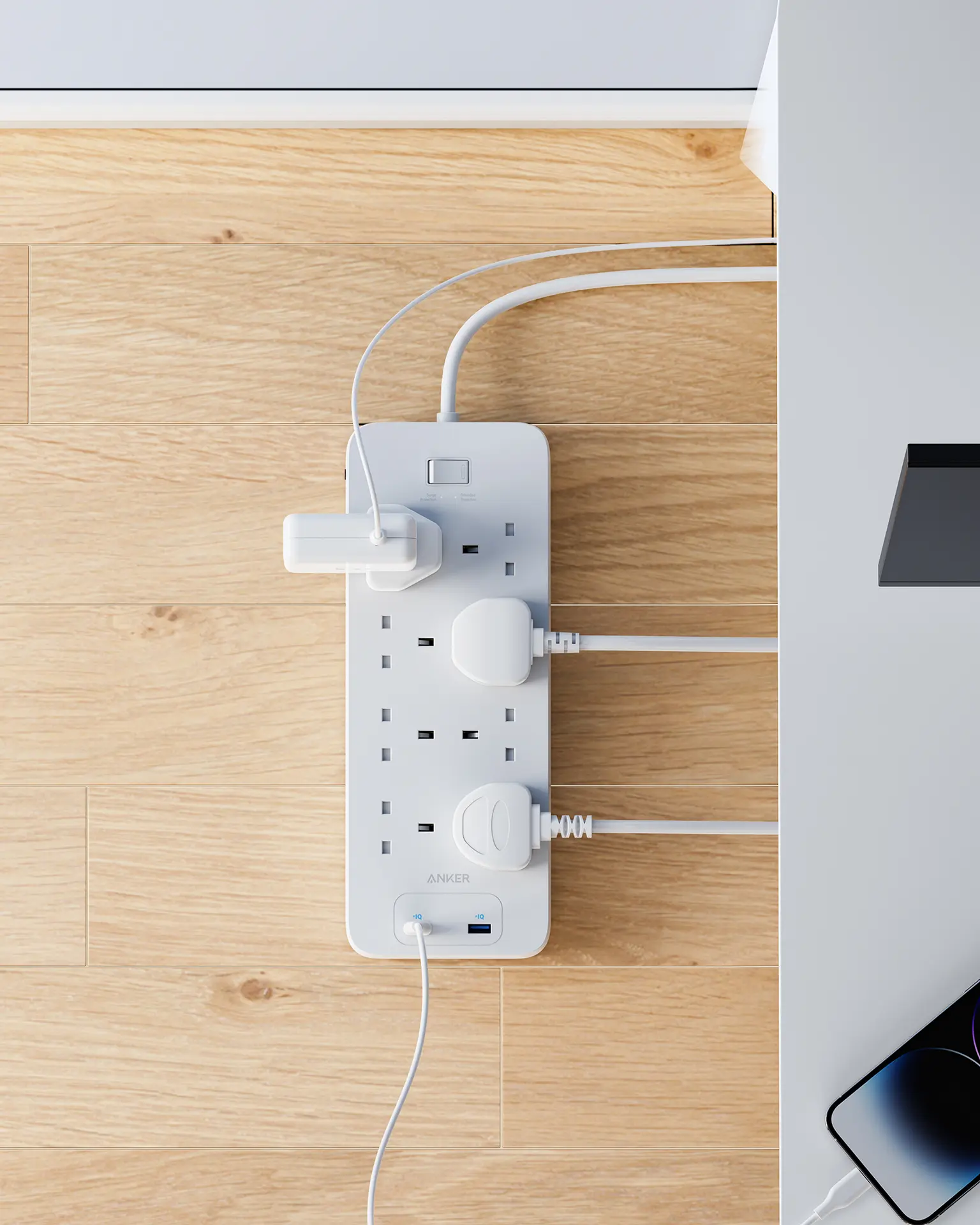Anker 340 USB Power Strip Power Extension White Color - view 8