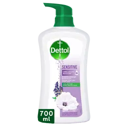 Dettol Sensitive Shower Gel and Body Wash Lavender and White Musk Scent 700 ml