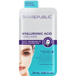 Skin Republic Hyaluronic Acid & Collagen Long Lasting Hydration Face Mask