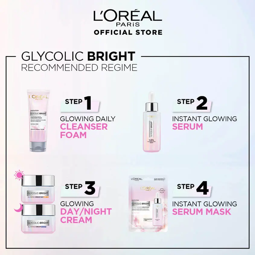 L'Oreal Paris Glycolic Bright SPF17 Day Cream 50 ml - view 9