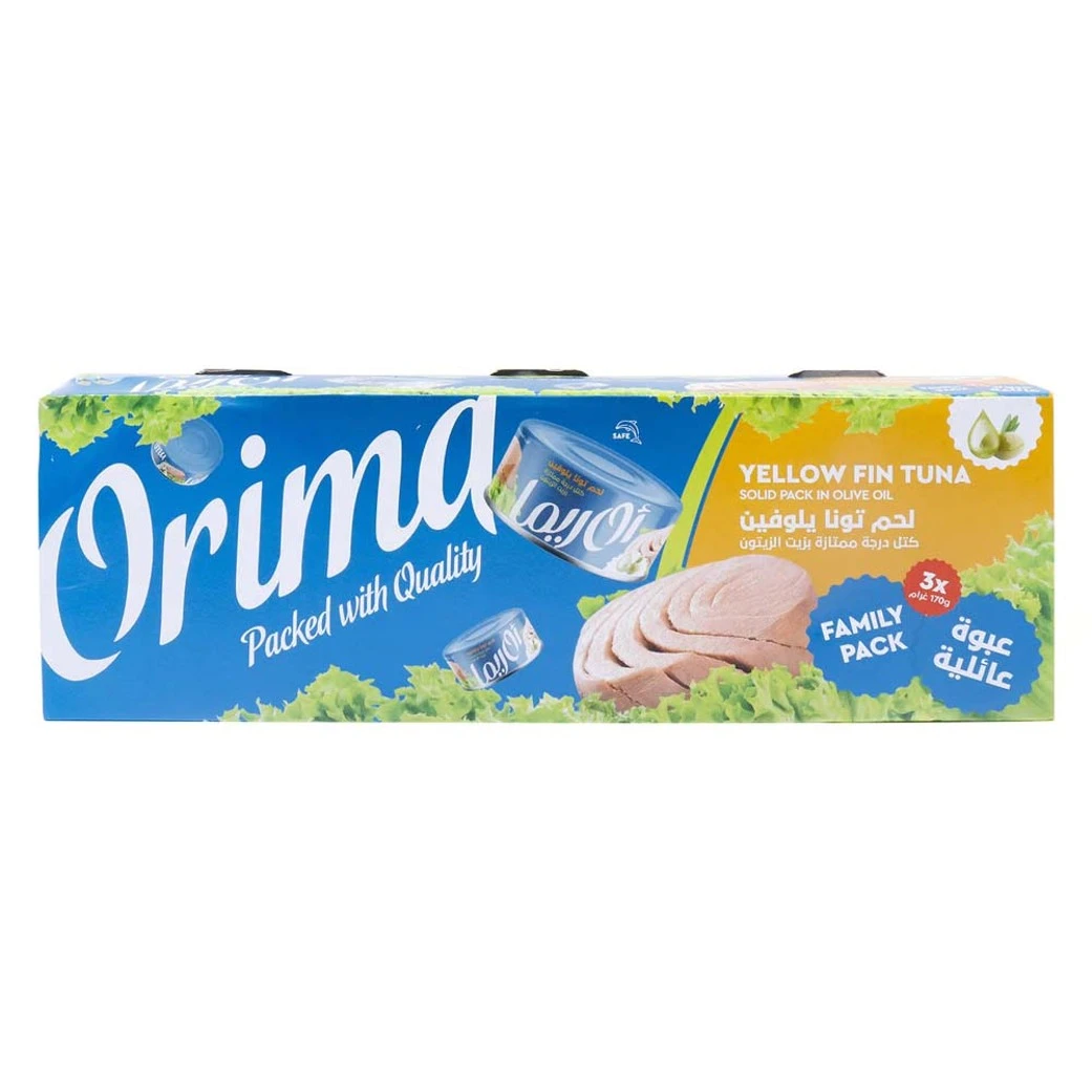 Orima Yellow Fin Tuna In Water 3X170G 