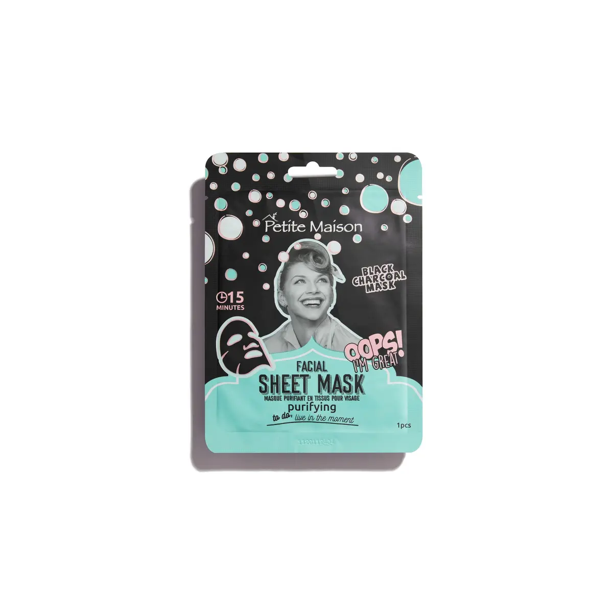 Petite Maison Facial Sheet Mask Purifying Black Charcoal 25ml - view 5