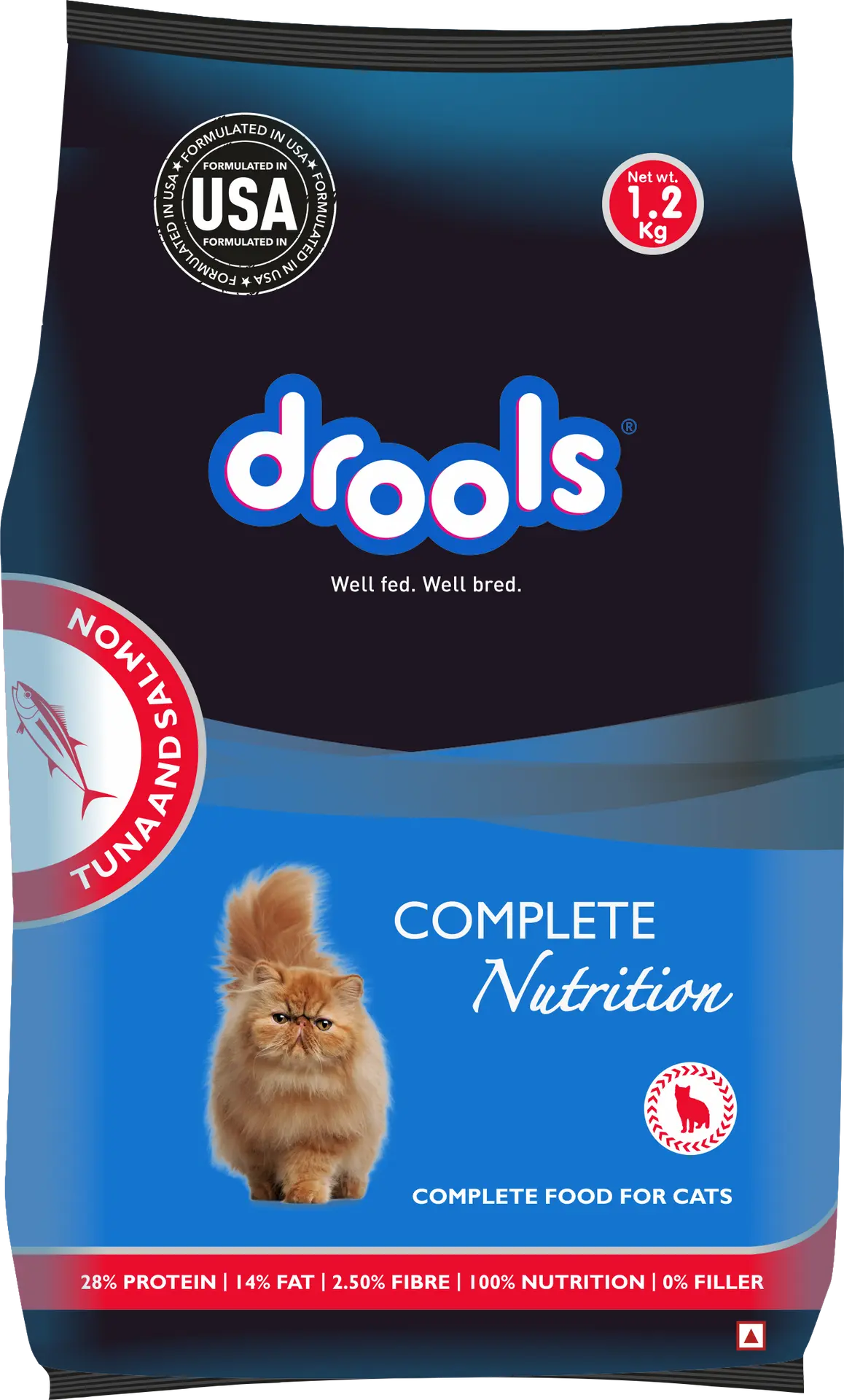 Drools Dry Food for Cats Tuna Salmon 1.2 kg - view 4
