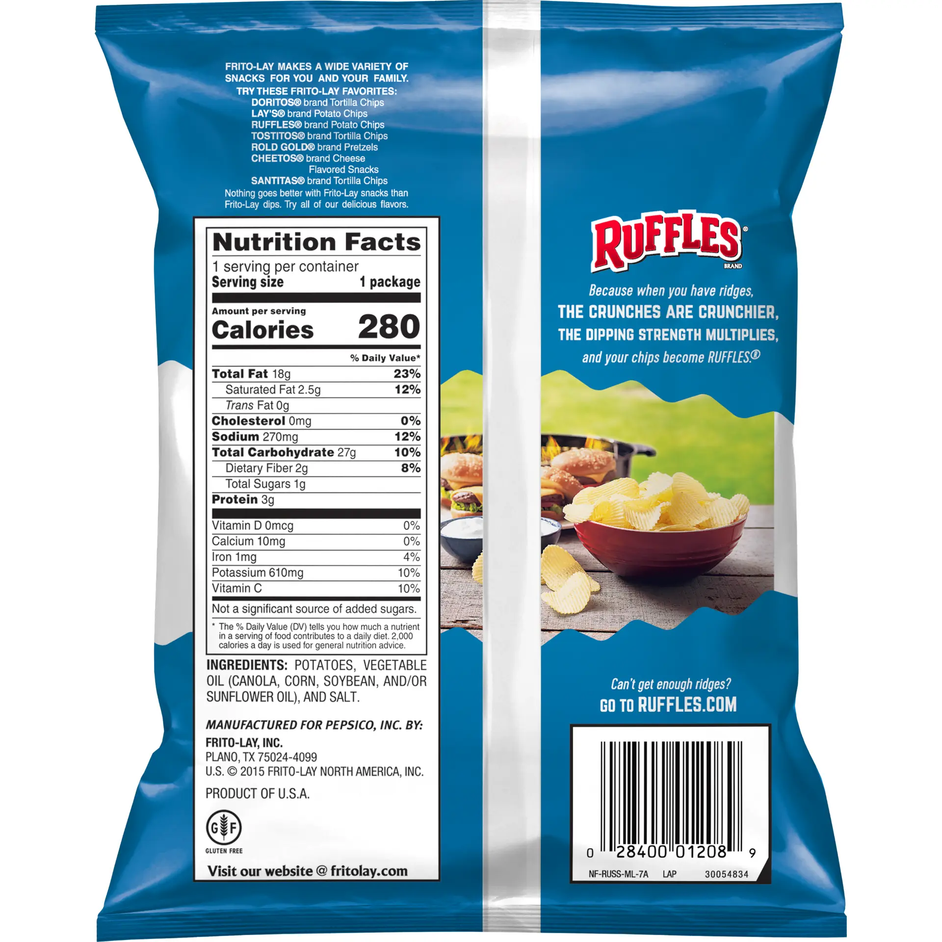 Ruffles Chips Lss Regular 49.5 gm - view 2