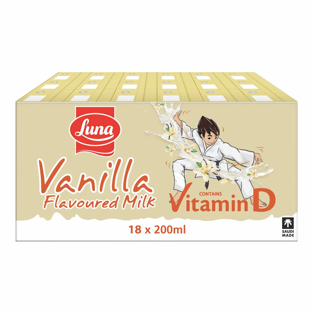 Luna Vanilla Flavoured Milk 18 pcs 200 ml