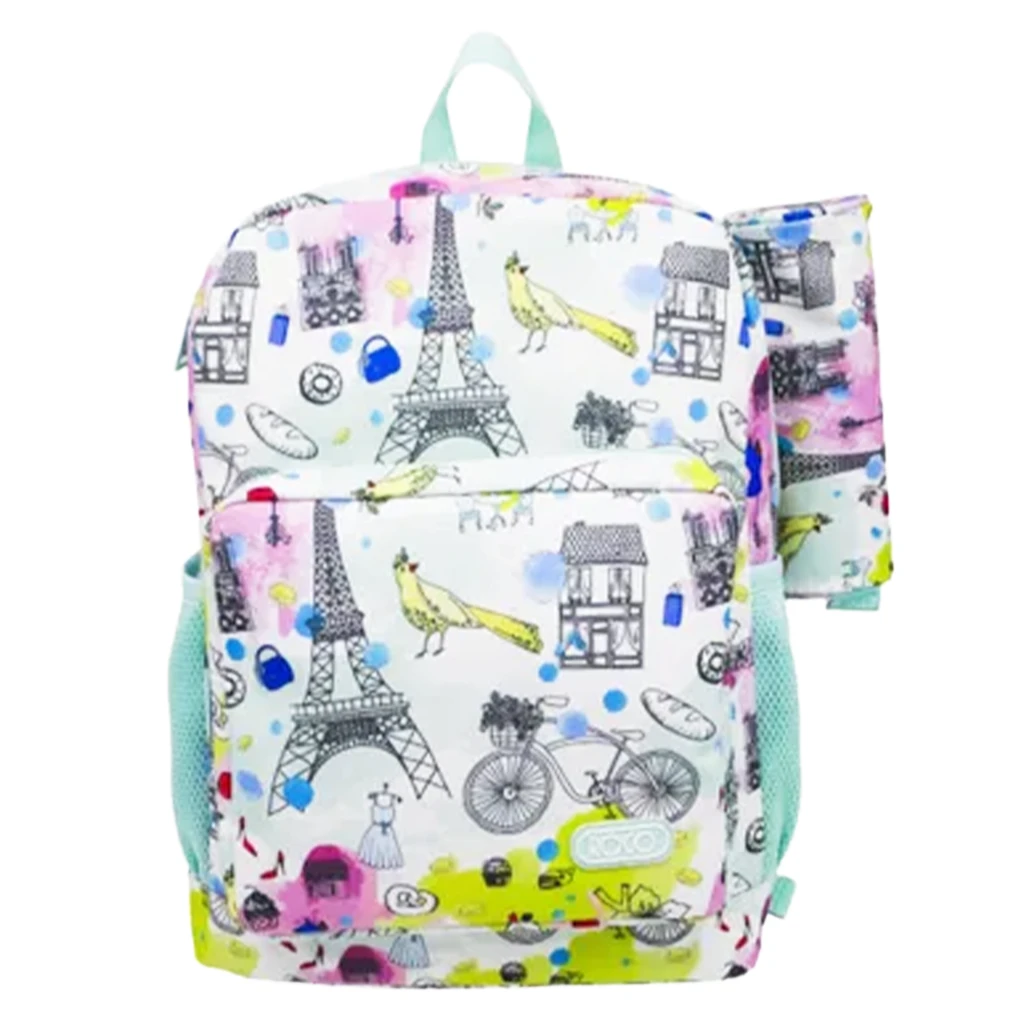 Roco Bag Backpack With Pencil Case 17 inch Paris