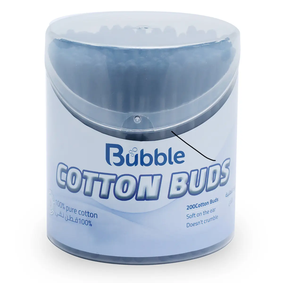 Bubble Pure Black Cotton Buds 200 pcs - view 2