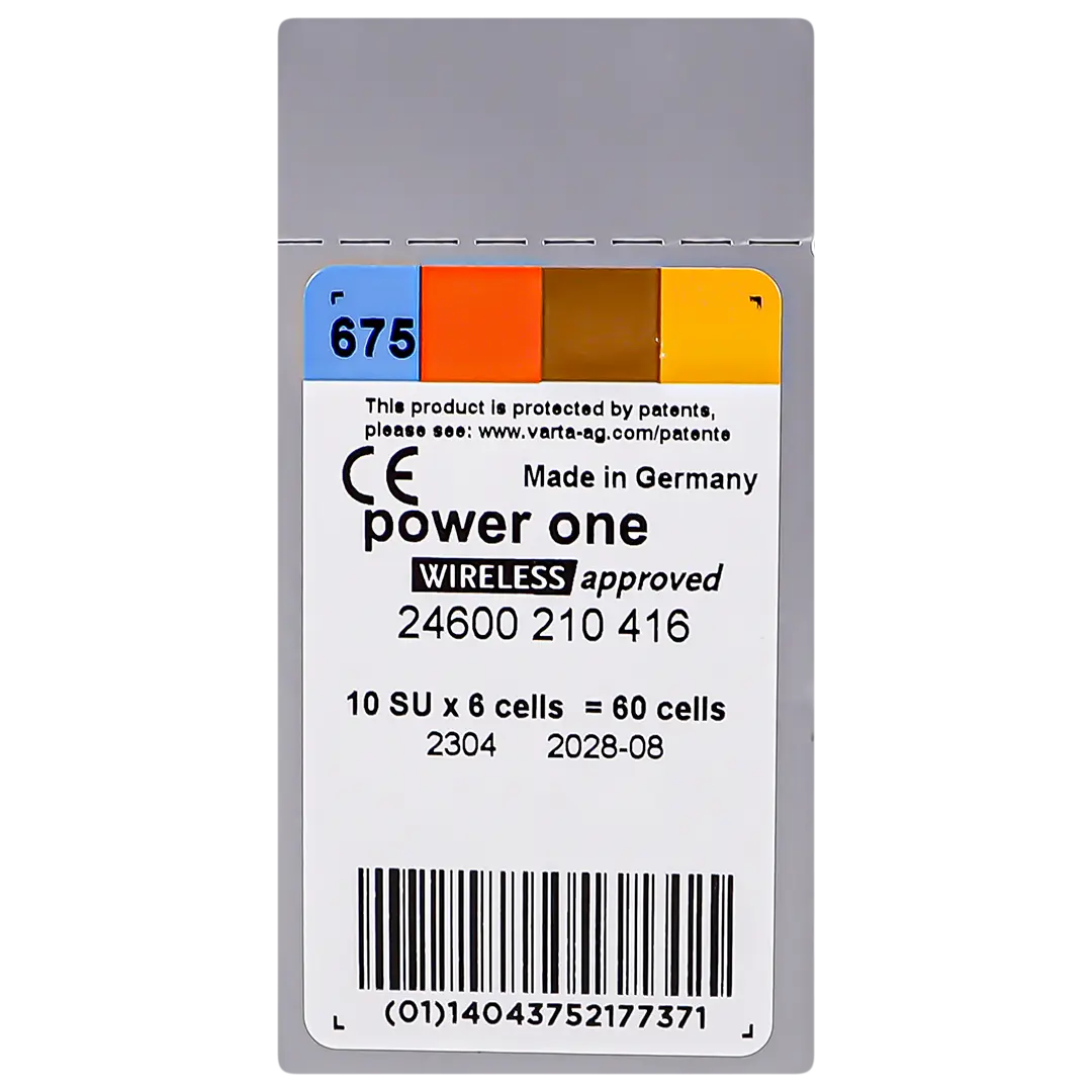 Power One P675 Hearing Aid Batteries 10 pcs - view 3