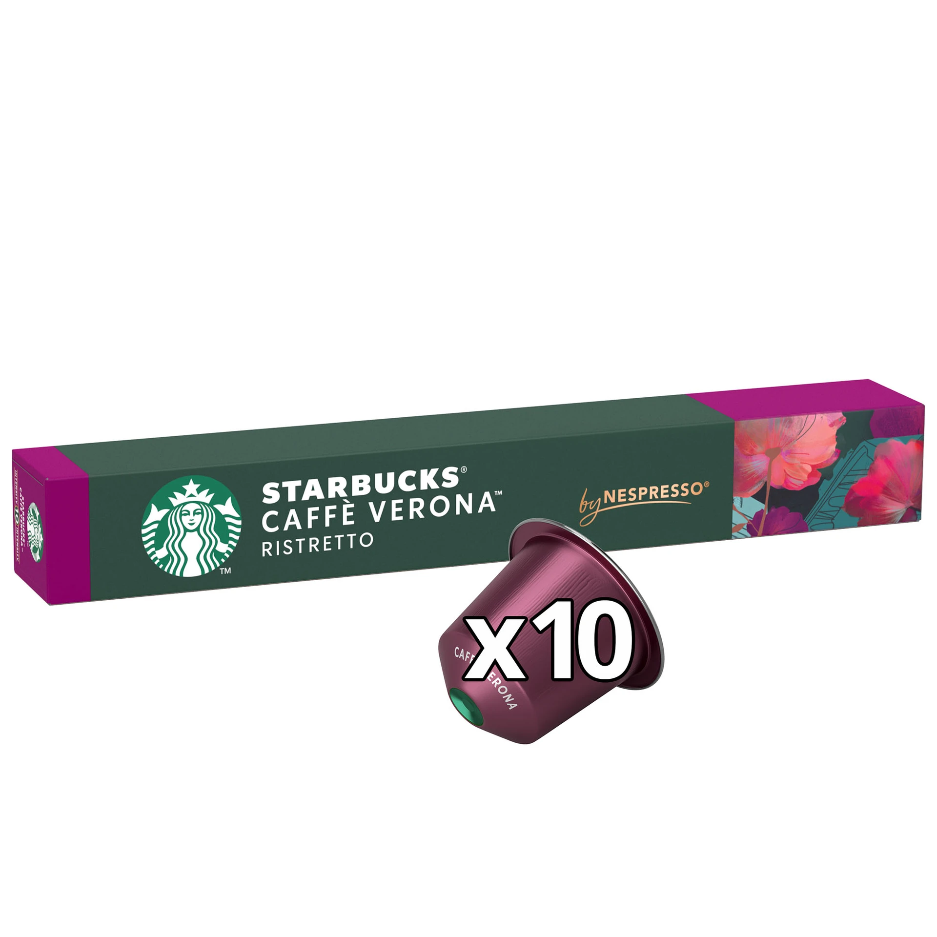 Starbucks Caffè Verona By Nespresso Dark Roast Coffee 10 Capsules