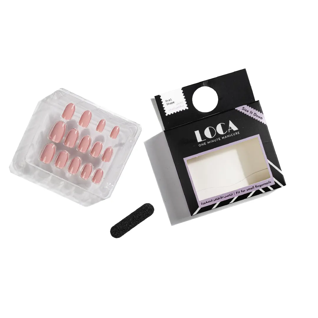 Loca Small Nails Oval Shape Pink Color N1 - view 2