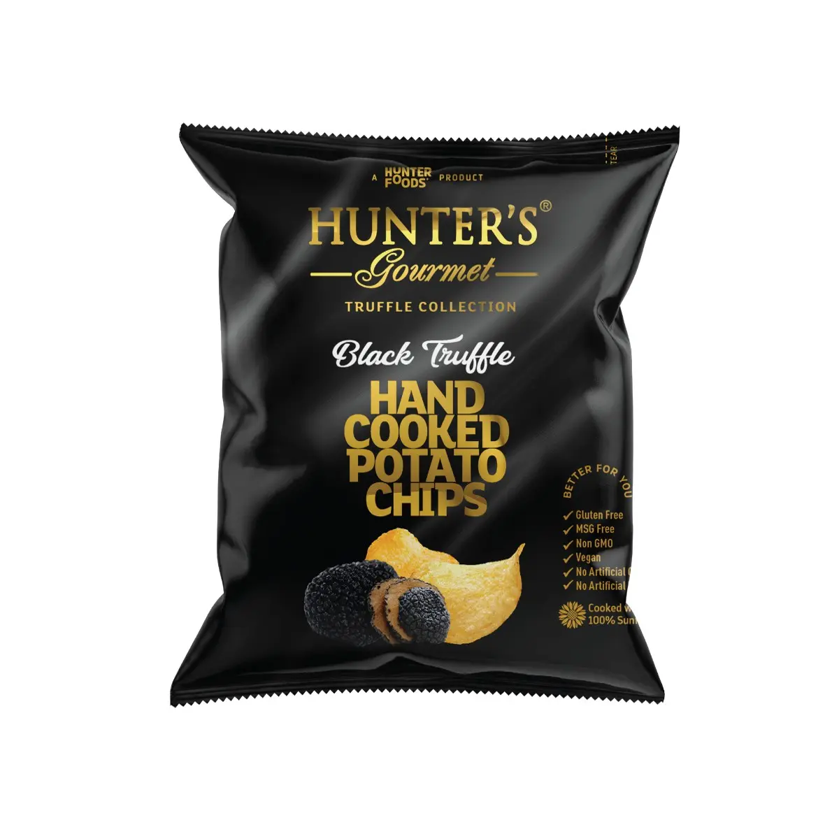 Hunter's Hand Cooked Potato Chips Black Truffle 40 gm - view 1