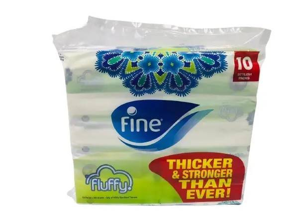 Fine Fluffy Facial Tissue 2 Ply 200SheetsX10 - view 1
