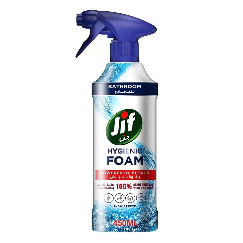 Jif Hygienic Foam Spray powered by bleach Bathroom 450ml - view 1