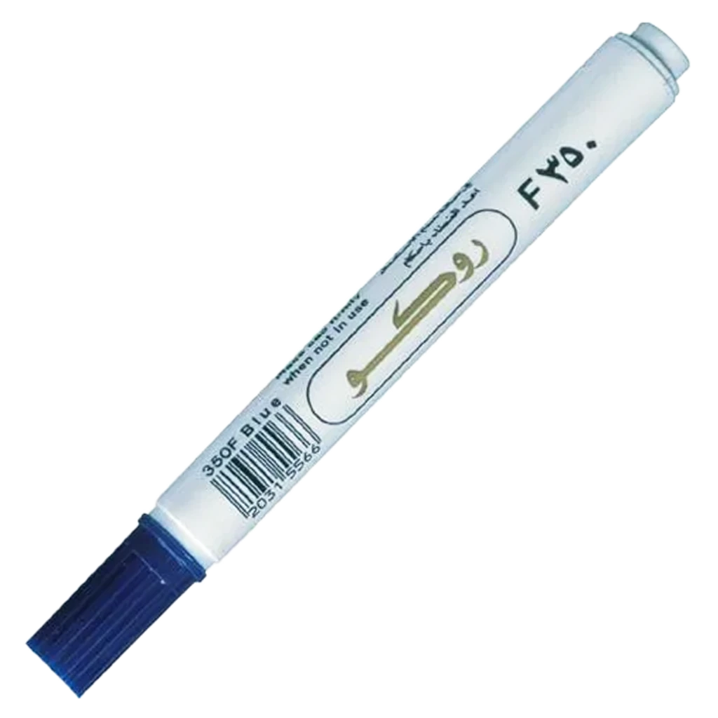 Roco F350 Permanent Marker 1 - 4 mm Chisel Tip Blue