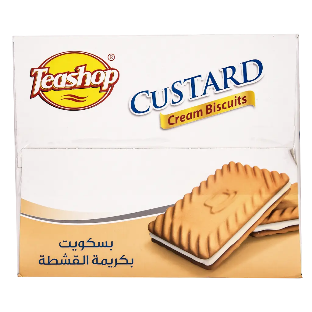 Teashop Biscuits Custard Cream Box 24 x 25gr  - view 2