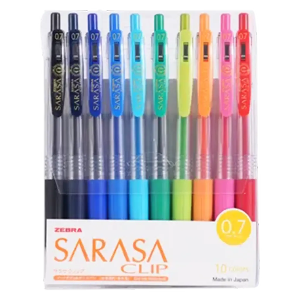 Zebra Sarasaclip 0.7 Set of 10 Assorted Color - view 1