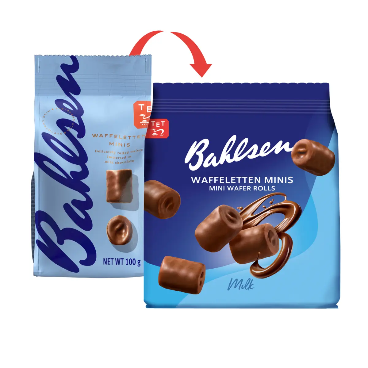 Bahlsen Wafer Minis with Covered Milk Chocolate 130 gm - view 1