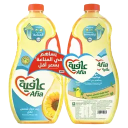 عافيه زيت دوار الشمس 2*1.5 لتر