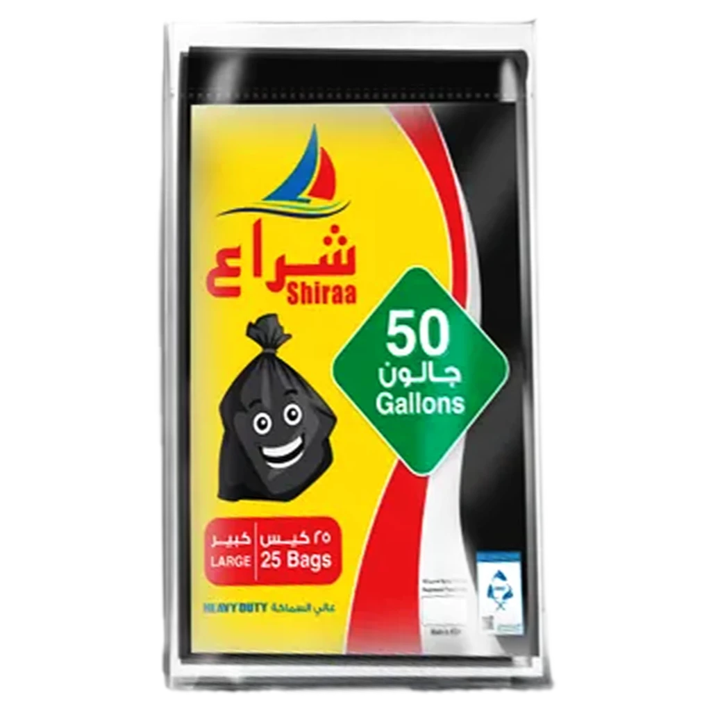 Shiraa Trash Bag High Thickness  50 Gallon 25 bags