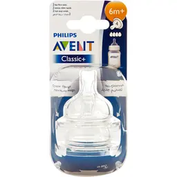 Philips Avent Silicon Nipples Classic Pack of 2 Pcs