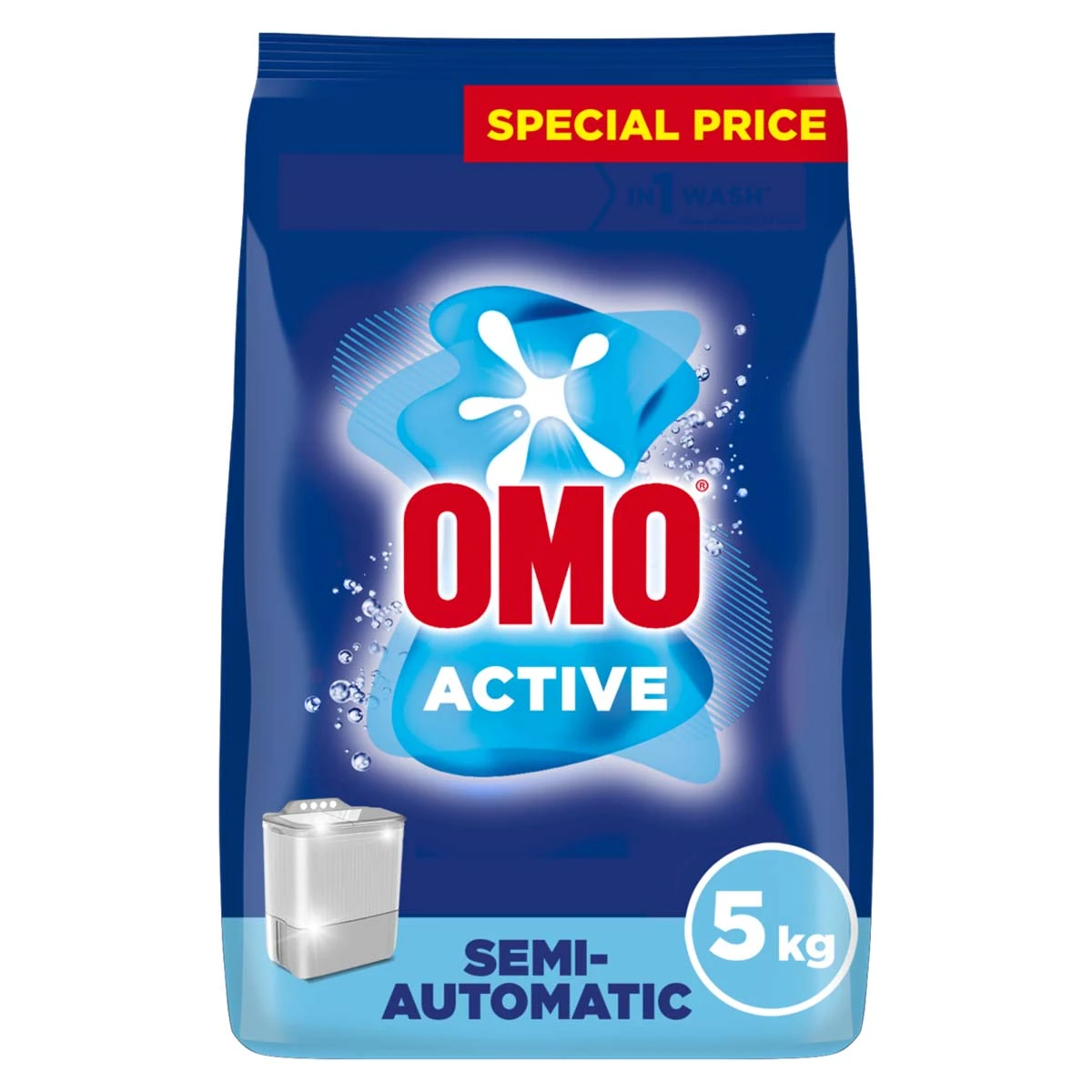Omo Laundry Detergent Active Powder Semi-Automatic For Top Load5 Kg