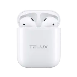 Telux Bassx2 Tws Wireless Earbuds White Touch Control Play Time Up To 20 Hours