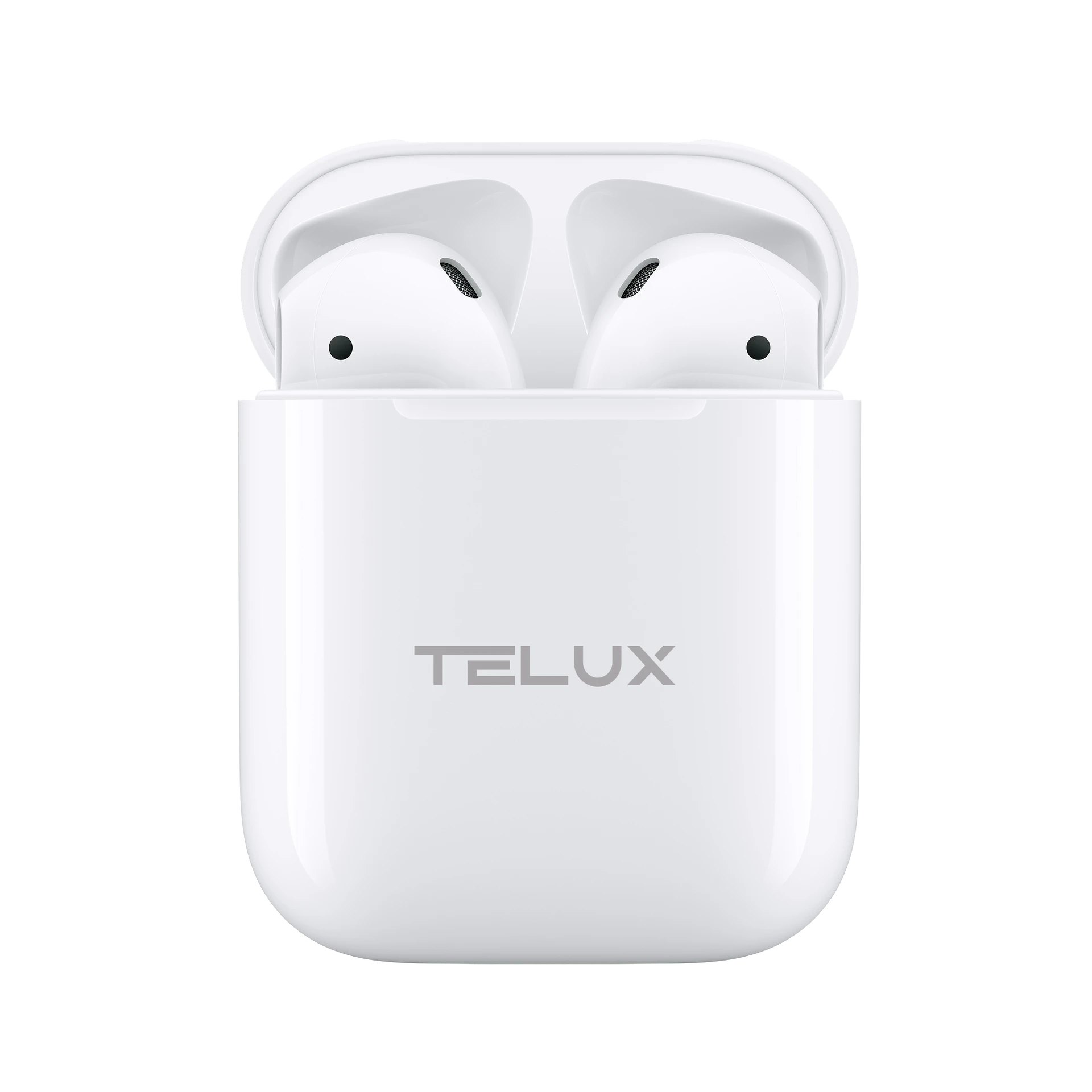Telux Bassx2 Tws Wireless Earbuds White Touch Control Play Time Up To 20 Hours