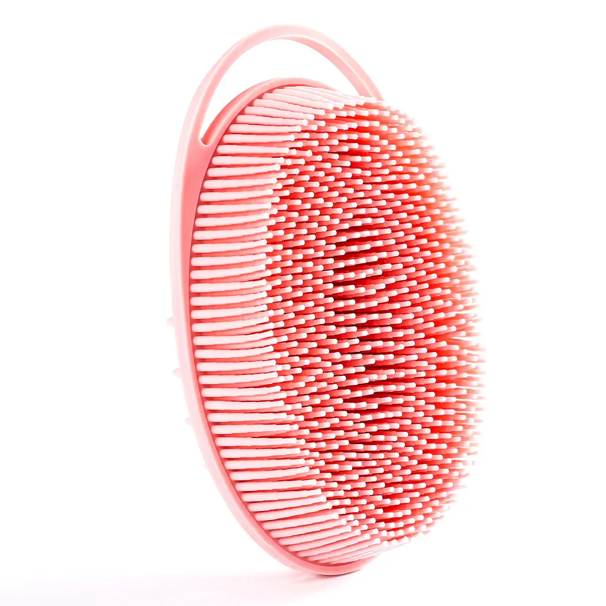 Mella Silicone brush For Cleaning And Exfoliating The Body And Head Massage 2 in 1 Pink - view 4