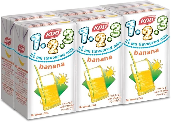 Kdd Banana Milk 6x125 ml
