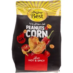 Best Mix Peanuts & Corn Hot Spicy 150 gm