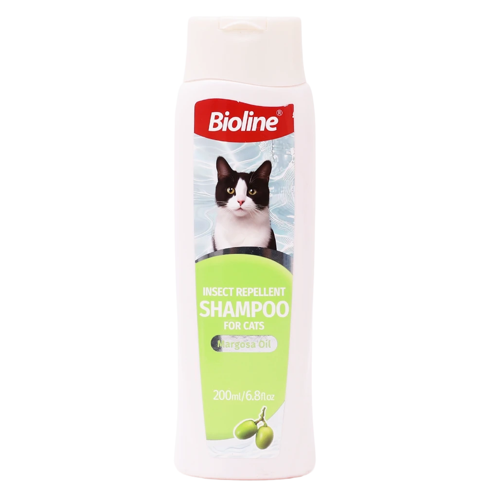 ‏Bioline Insect Repellent Shampoo for Cats 200 ml