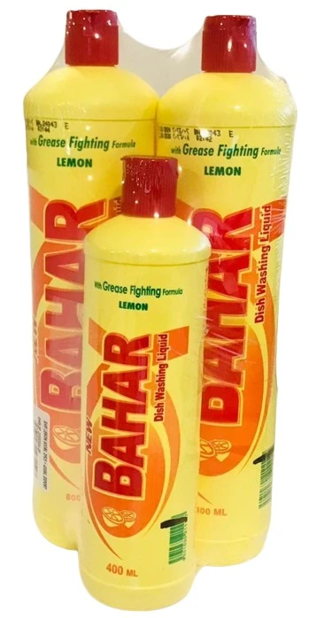 Bahar Dishwashing Liquid Lemon 800MlX2+400Ml