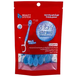 Beauty System Toothbrush And Toothpaste With Floss 10 Pcs