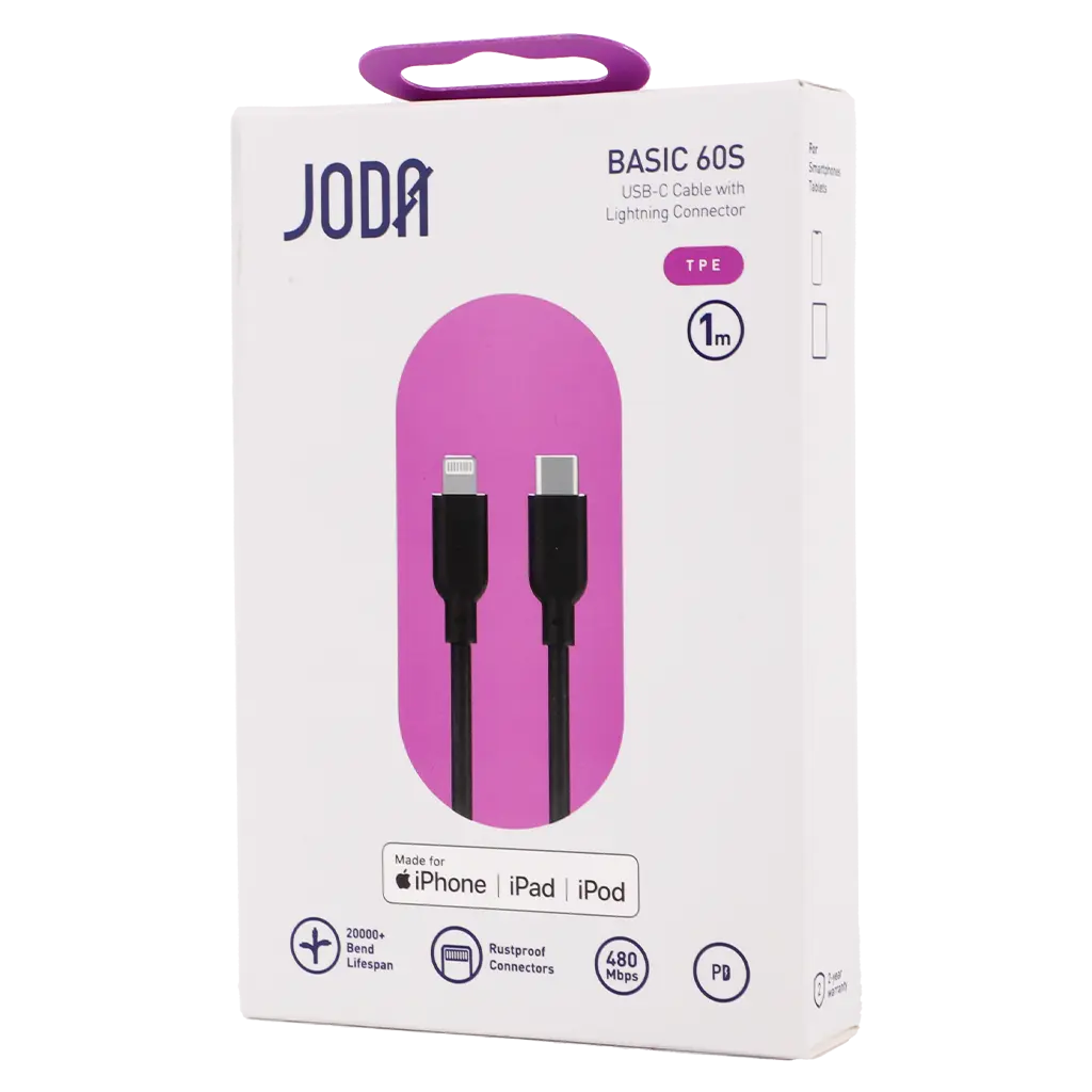 Joda Joda Cable Tybe C to Lightning Black Color 1 M - view 2