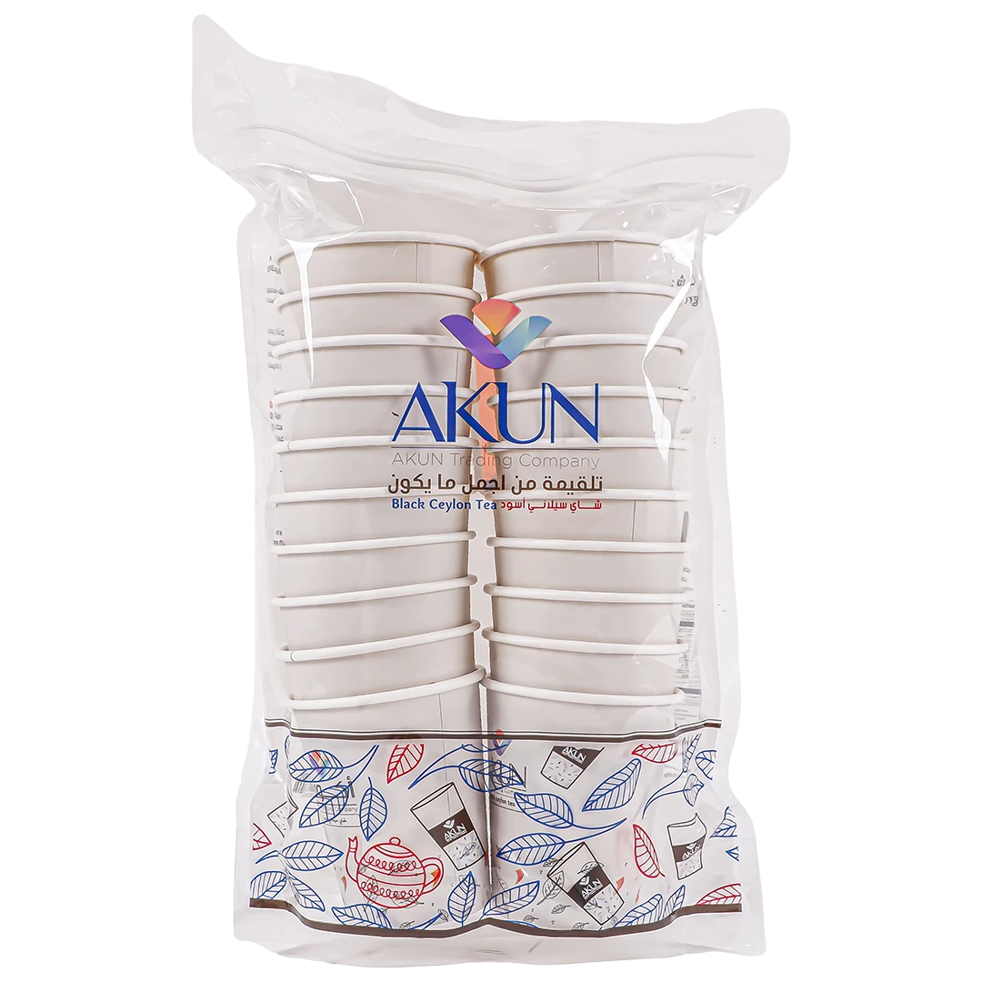 Akun Ready Black Cylon Tea Cups 20 Cups