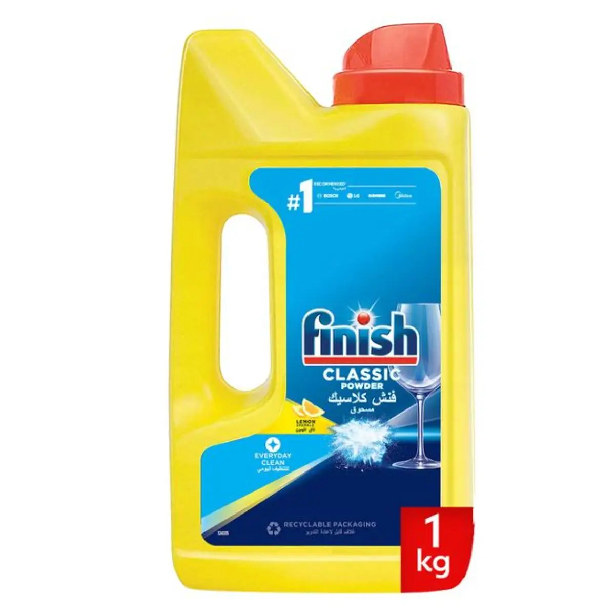 Finish Dishwasher Detergent Powder Lemon 1 kg - view 1