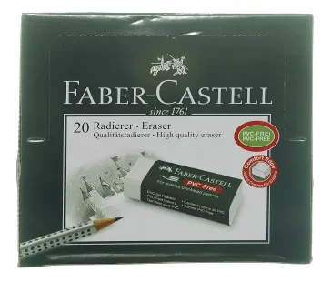 Faber Castell Erasers PVC Free Paper  White set of 20