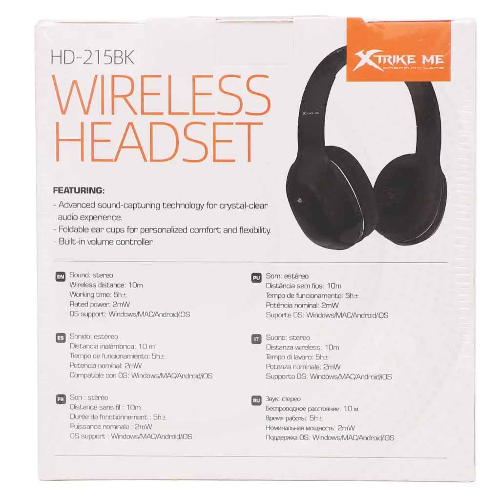 Xtrike Me Hd-215 Bk Bluetooth Headset - view 4