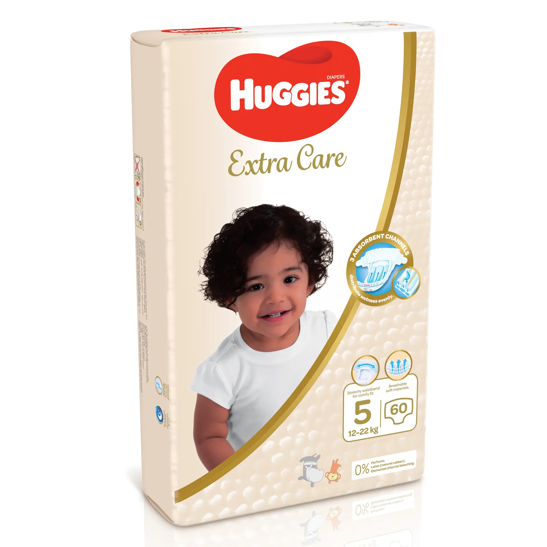 Huggies Extra Care, Size 5, 12 -22 kg, Jumbo Pack, 60 Diapers - view 2
