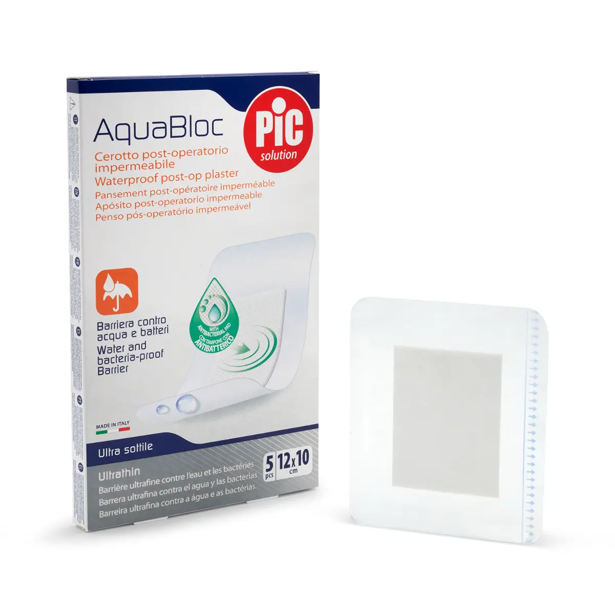 Pic Aqua Bloc With Chg Plaster 12 Cm X 10 Cm 5 Pcs - view 4