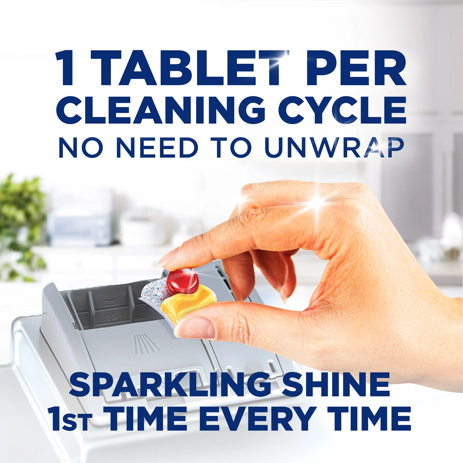 Finish Powerball Quantum Lemon Sparkle All In 1 Dishwasher 50 Tabs - view 6