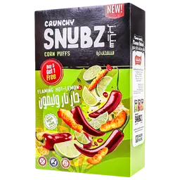Snubz Corn Puffs Flaming Hot+Lamon 6 pcs 30 gm