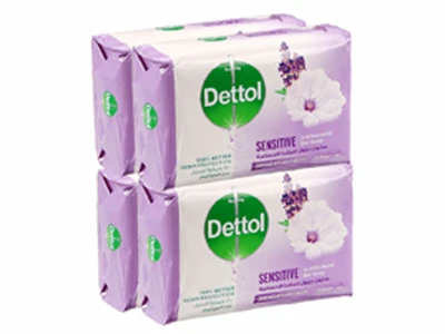 Dettol Sensitive Anti Bacterial Soap Bar 4X120G