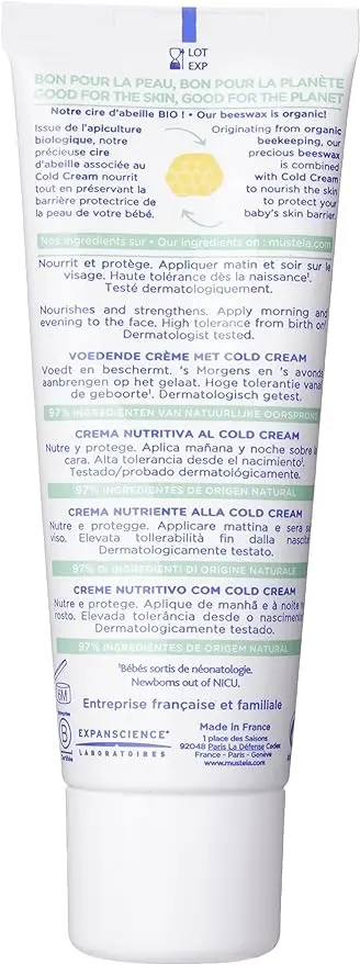 Mustela Hydra Bebe Facial Cream With Cold Cream 40 ml - view 2
