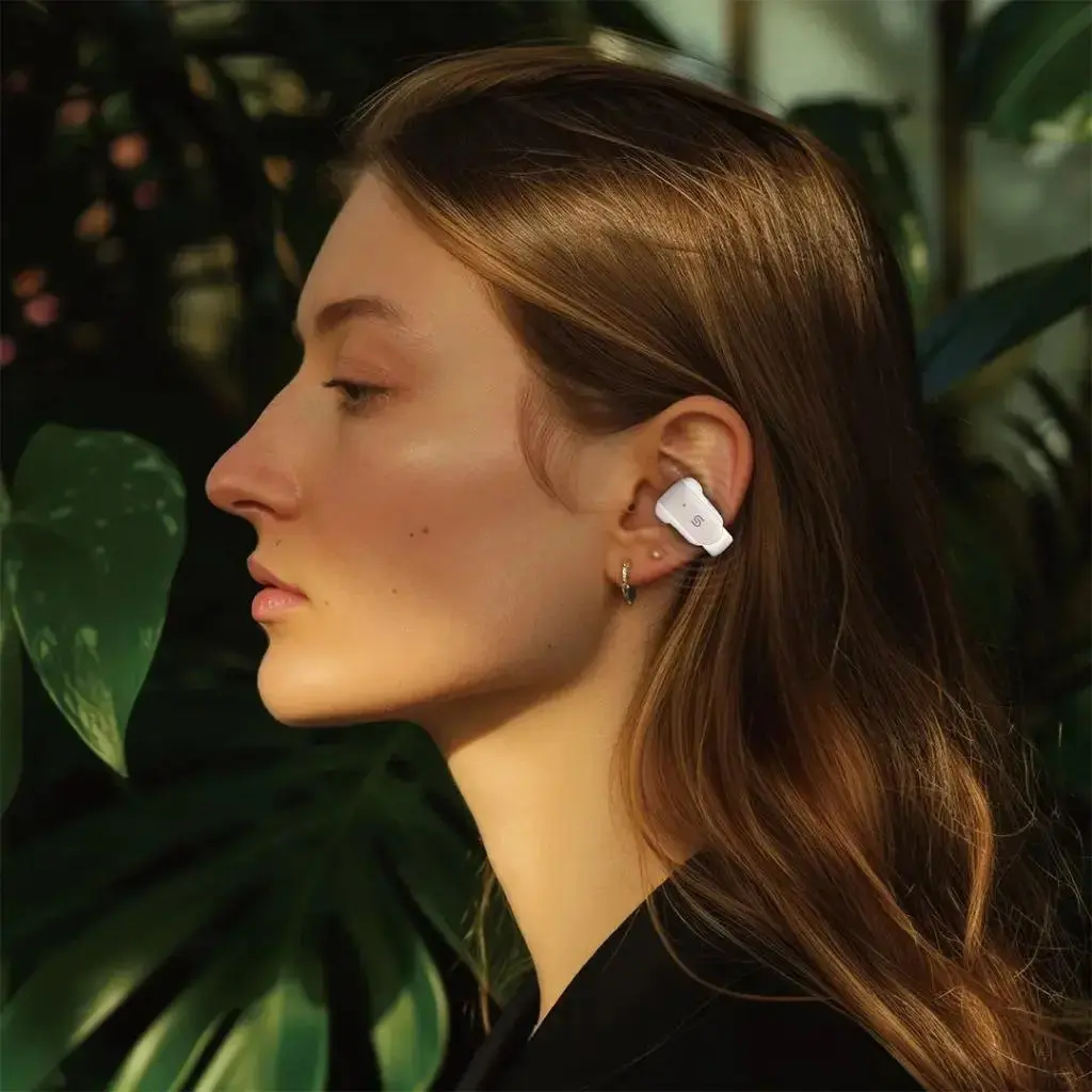 Porodo Soundtec Flexfit Ear Ring Type  Clip-On Wireless Earbuds White - view 4