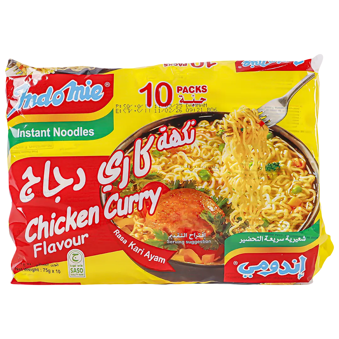 Indomie Instant Noodle Chicken Curry Flavour 10 pcs 75 gm - view 1